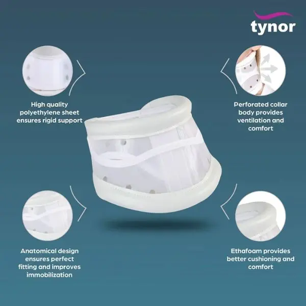 Tynor Cure (B 03) Cervical Collar Hard Adjustable - Image 3