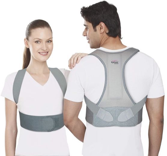 Tynor Posture Corrector For Women & Men - Adjustable Back Straightener For Upper Back Pain Relief