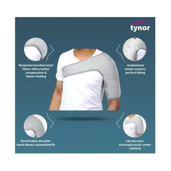 Tynor Shoulder Support Neoprene J-14 (Special) - Image 3