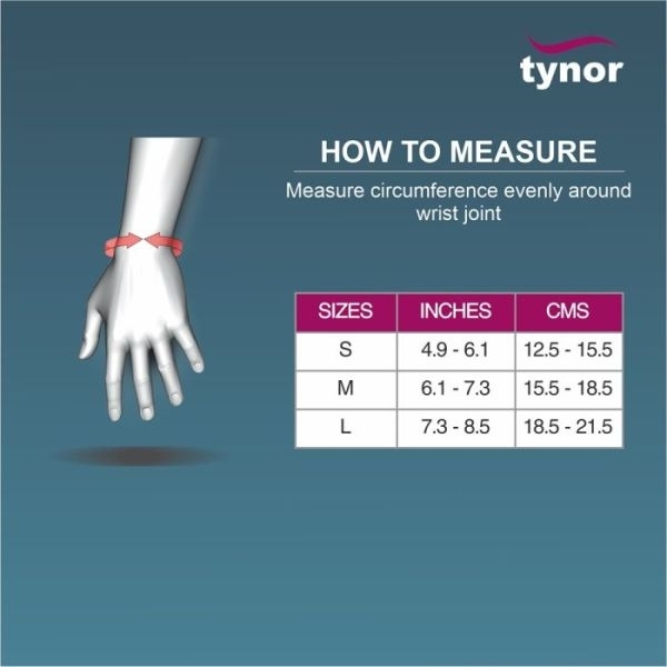 Tynor Wrist Brace with Double Lock, Wrist Support - Image 4