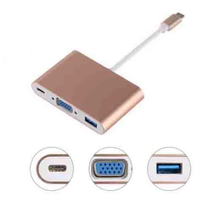 Type C to VGA USB 3.0 Adapter supports 4K