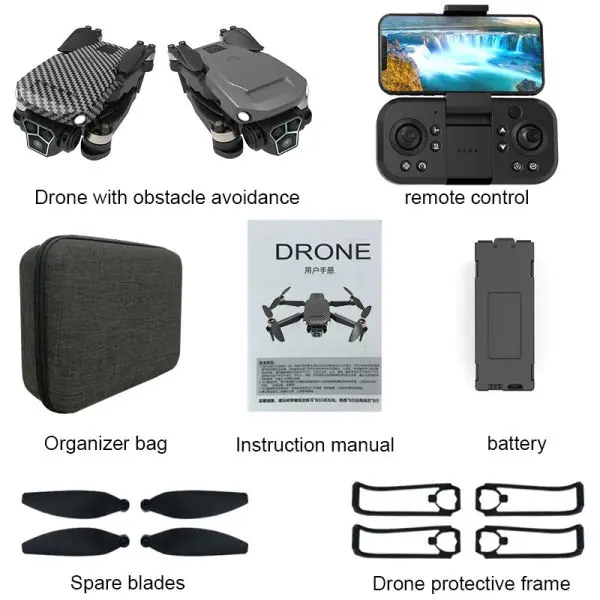U2 ProS HD Dual-Battery Foldable Dron'e with Obstacle Avoidance and Remote Control - Image 2