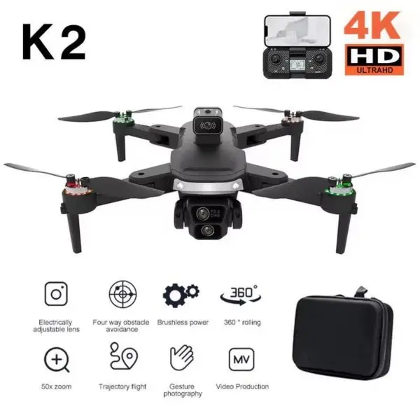 U2 ProS HD Dual-Battery Foldable Dron'e with Obstacle Avoidance and Remote Control - Image 3