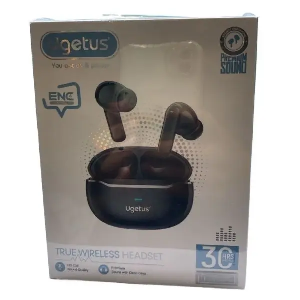 UGETUS 30Hours Backup ENC Wireless Earbuds Noise Reduction (6 Months Warranty) - Image 2