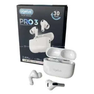 UGETUS PRO 3 30Hours Backup ENC + ANC Wireless Earbuds Noise Reduction (6 Months Warranty)