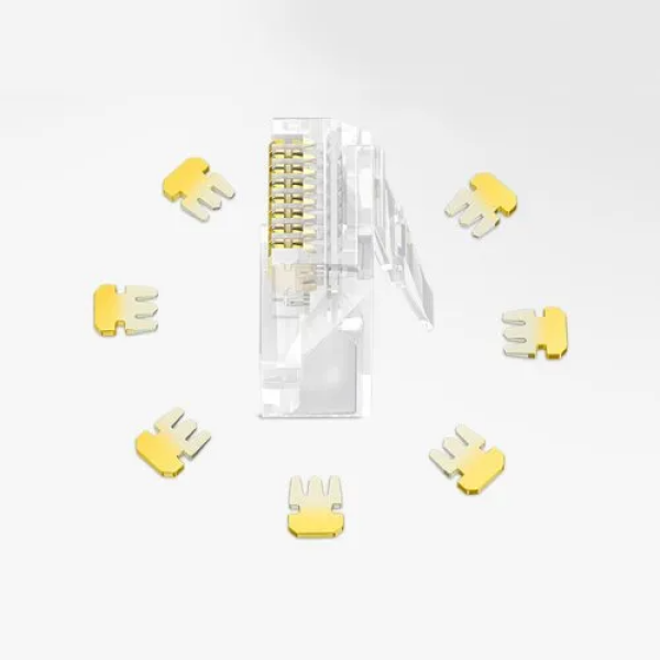 Ugreen 100X Plug Coupler End RJ45 8P8C Cat 6 Transparent - Image 2