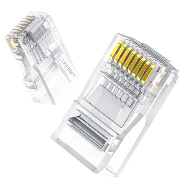 Ugreen 100X Plug Coupler End RJ45 8P8C Cat 6 Transparent - Image 4
