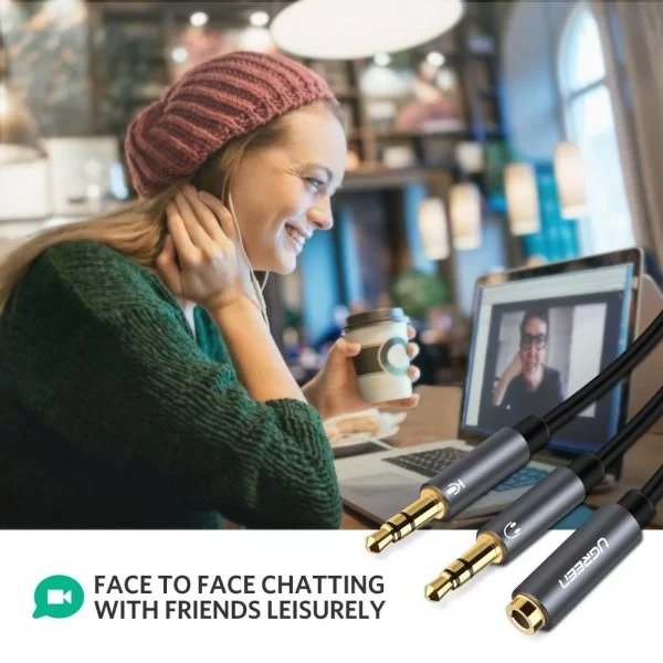 Ugreen 3.5Mm f/m To 2 Male Audio Cable - Image 4