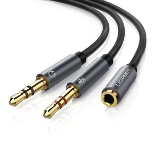 Ugreen 3.5Mm f/m To 2 Male Audio Cable