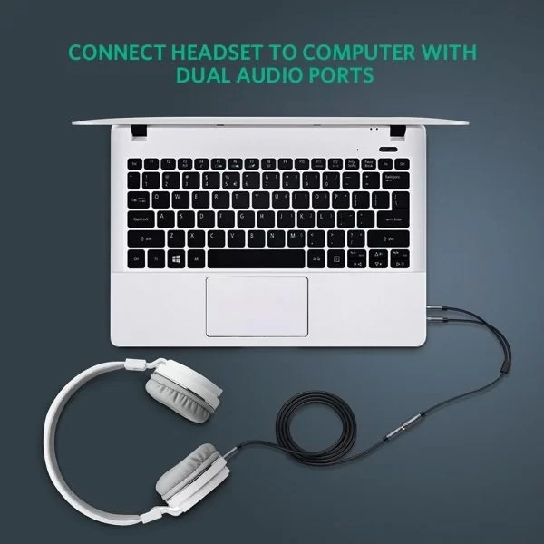 Ugreen 3.5Mm f/m To 2 Male Audio Cable - Image 5