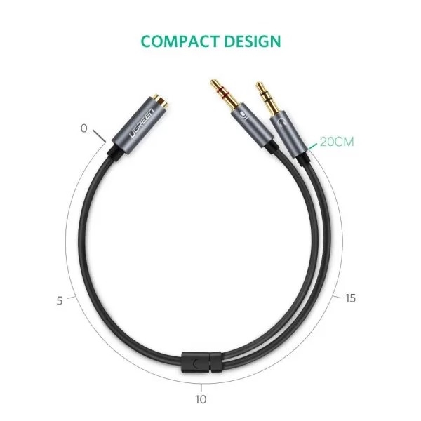 Ugreen 3.5Mm f/m To 2 Male Audio Cable - Image 7