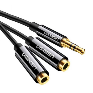 Ugreen 3.5Mm Male To 2 Female Audio Cable