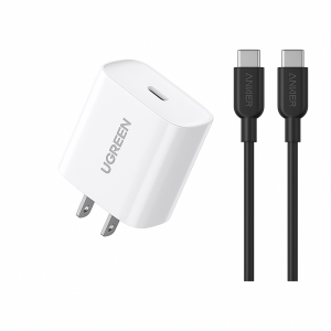 UGREEN ANKER Mfi Certified Charger Combo for Iphone, Pixel and Other Flagship Phones