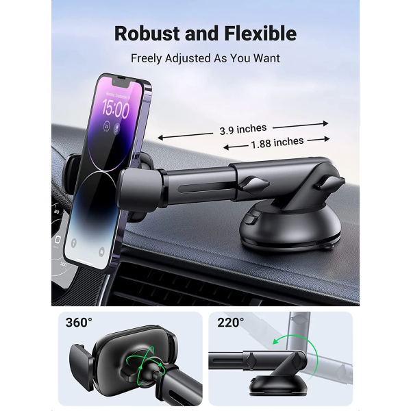Ugreen Gravity Car Phone Holder With Suction Cup - Image 7
