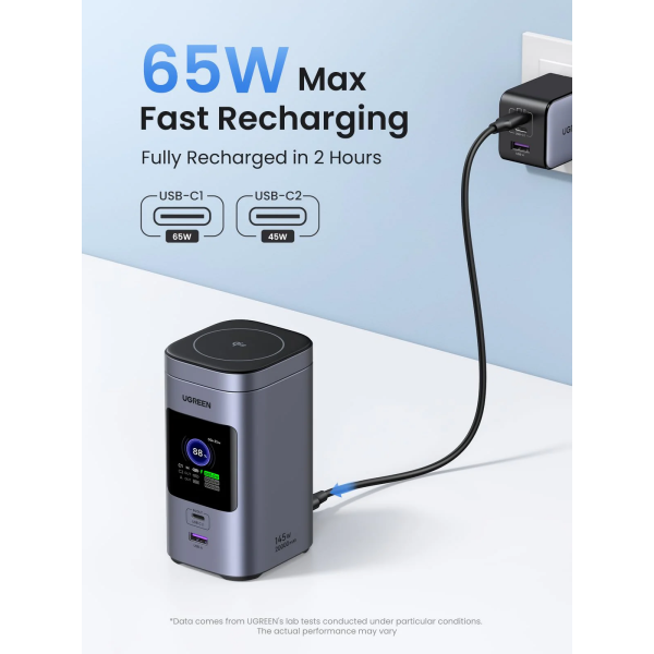 UGREEN Nexode Power Bank 20000mAh 145w with QI2 Wireless charging - Image 4