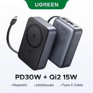 UGREEN 20000mAh 15W Qi2 Wireless Power Bank Overview
