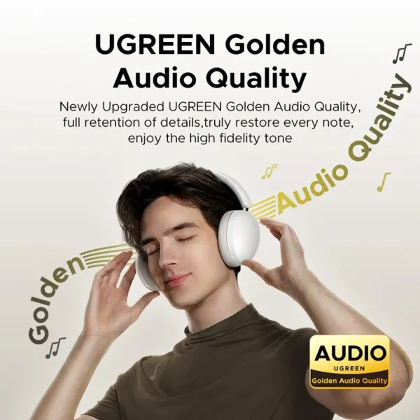 Ugreen Studio Max2 Wireless Over Ear Headset Black – HP205-45018 - Image 2