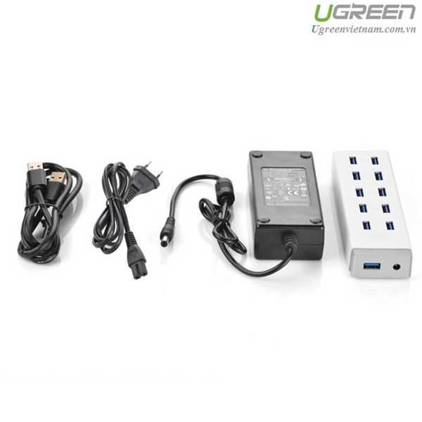 Ugreen USB 3.0 Charging Hub 10 Port (White) - Image 4