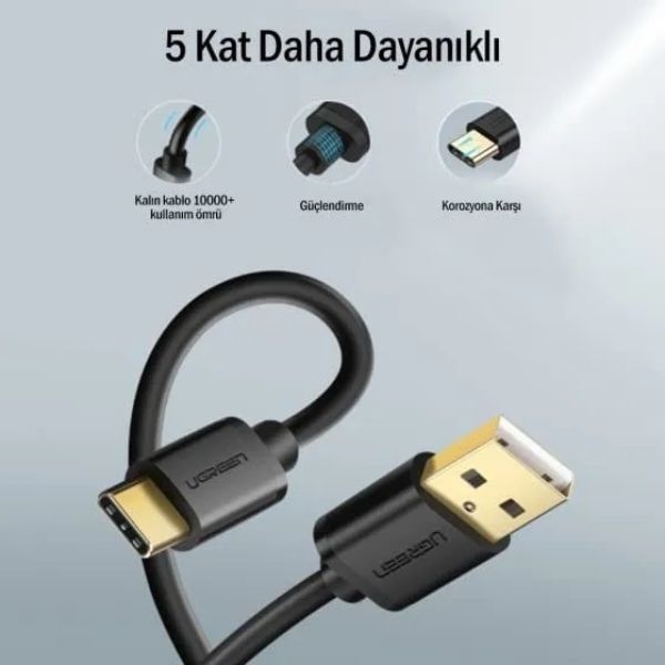 Ugreen USB 3.0 to USB-C Cable (1m) - Image 3