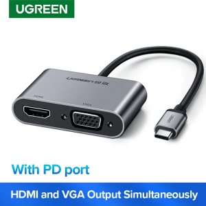 Ugreen USB-C To HDMI With VGA Converter With PD