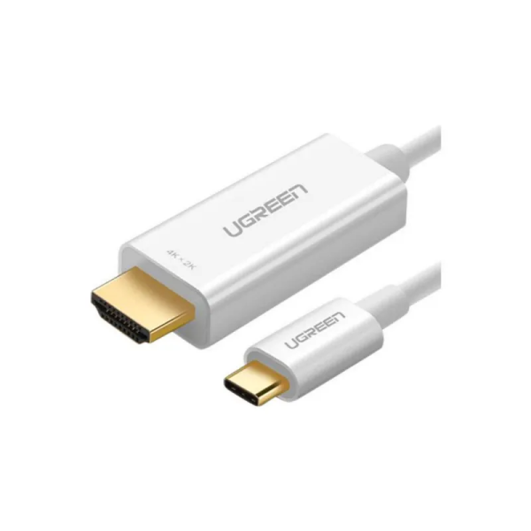UGREEN USB Type C to HDMI Cable Male to Male ABS Case 1.5m (White) - Image 2