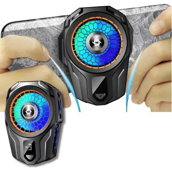 Ultimate Mobile Phone Cooler – RGB Gaming Fan with Ice Cooling Effect - Image 3
