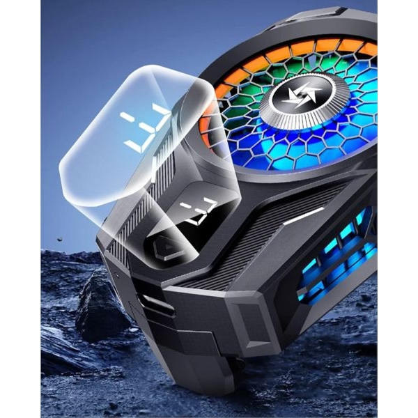 Ultimate Mobile Phone Cooler – RGB Gaming Fan with Ice Cooling Effect - Image 4