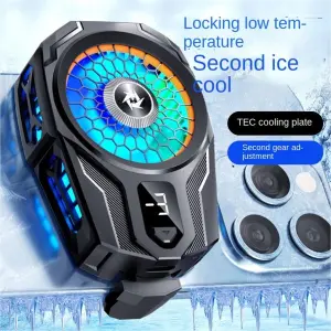 Ultimate Mobile Phone Cooler – RGB Gaming Fan with Ice Cooling Effect