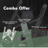 Ultimate Tech Combo Offer – 3-in-1 Desk Essentials - luminum Laptop Stand with Cooler Fan