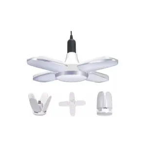 Ultra High Bright Portable Fan Shape With 4 Blade Led Swings 28W B22 Led Bulb