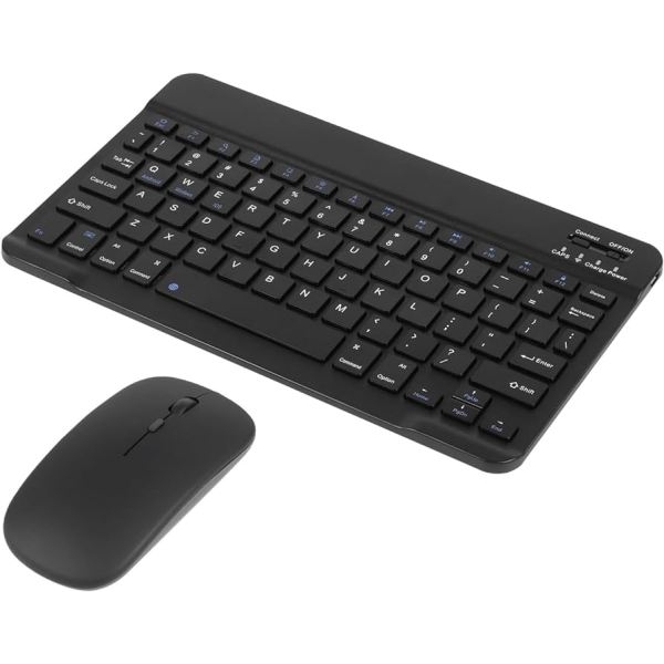 Ultra Slim Rechargeable Wireless Bluetooth Keyboard & Mouse (Portable Mini BT Wireless) for Android Windows PC Tablet - Image 2
