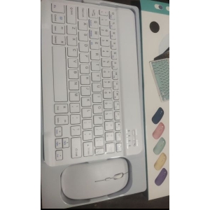 Ultra Slim Rechargeable Wireless Bluetooth Keyboard & Mouse (Portable Mini BT Wireless) for Android Windows PC Tablet
