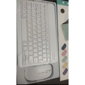 Ultra Slim Rechargeable Wireless Bluetooth Keyboard & Mouse (Portable Mini BT Wireless) for Android Windows PC Tablet