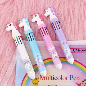 Unicorn 6 in1 Retractable Roller Multicolor Ball Pen by mitrata