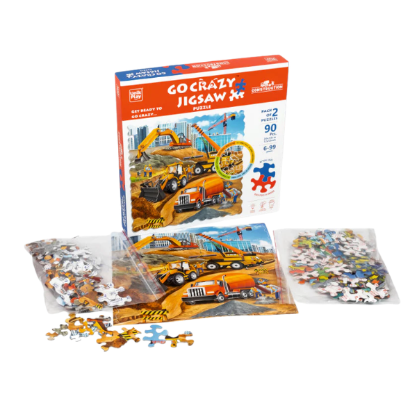 Unik Play Go Crazy Jigsaw Puzzle Construction - Image 2