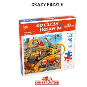 Unik Play Go Crazy Jigsaw Puzzle Construction