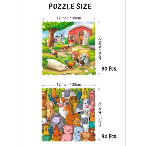 Unik Play Go Crazy Jigsaw Puzzle Farm Friends - Image 2