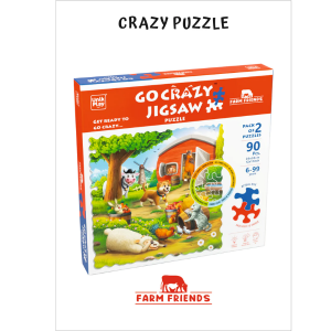 Unik Play Go Crazy Jigsaw Puzzle Farm Friends