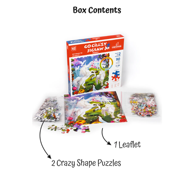 Unik Play Go Crazy Jigsaw Puzzle Unicorn - Image 4