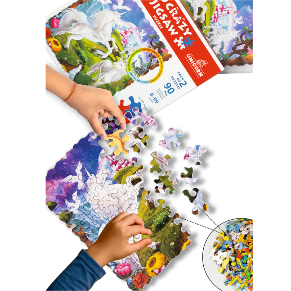 Unik Play Go Crazy Jigsaw Puzzle Unicorn - Image 2