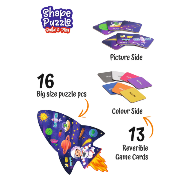 Unik Play Shape Puzzle Space - Image 2