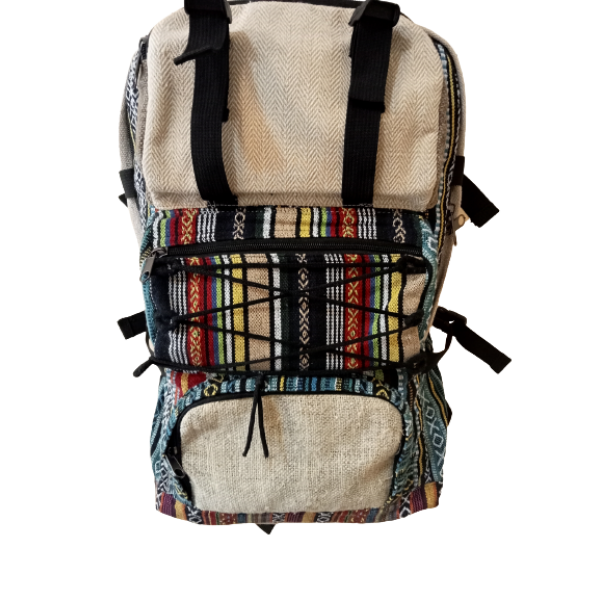 Unisex Hemp & Cotton Blend Trekking Backpack - Image 5