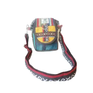 Unisex Hemp & Cotton Mix Side Bag for Sustainable Fashion