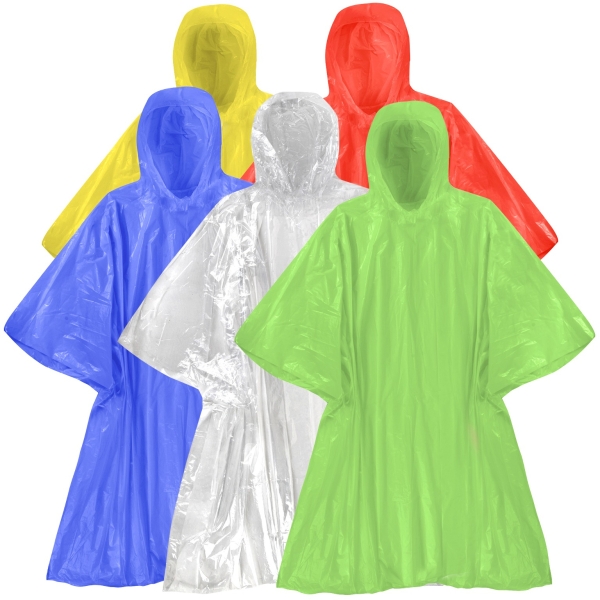Unisex Poncho Raincoats Reusable Lightweight with Hoods - Image 5