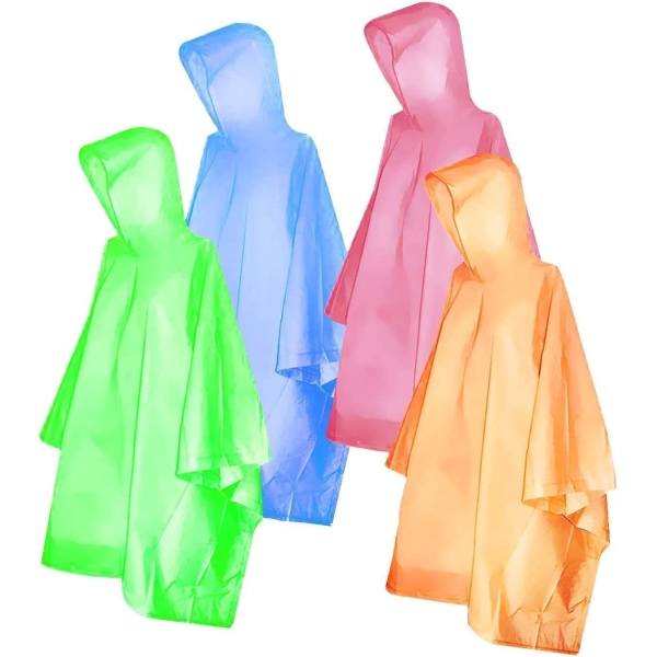 Unisex Poncho Raincoats Reusable Lightweight with Hoods - Image 6