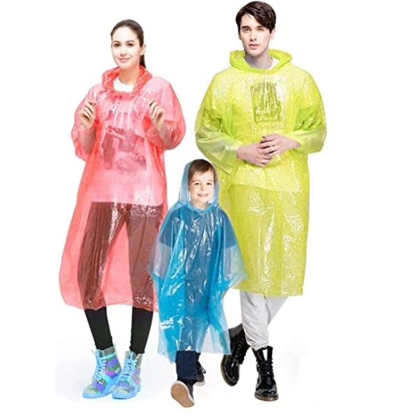 Unisex Poncho Raincoats Reusable Lightweight with Hoods - Image 2