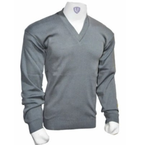 Unisex Wool Gray School Uniform Sweater | Sweater For School And College | Blue Sweater For Boys And Girls