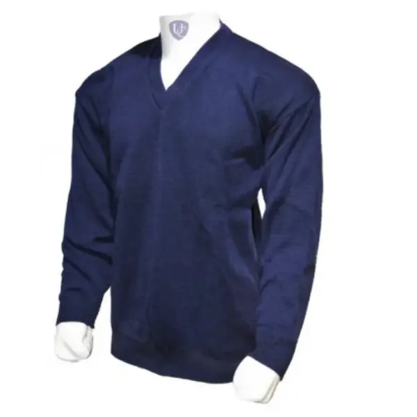 Unisex Wool Blue School Uniform Sweater | Sweater For School And College | Blue Sweater For Boys And Girls - Image 2