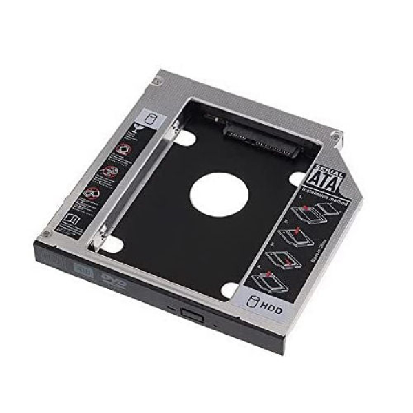 Universal 9.5mm Second HDD Caddy SATA 3.0 Hard Drive Adapter SSD HDD Hard Disk Enclosure Case for Laptop Optical Drive Bay - Image 3