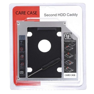 Universal 9.5mm Second HDD Caddy SATA 3.0 Hard Drive Adapter SSD HDD Hard Disk Enclosure Case for Laptop Optical Drive Bay